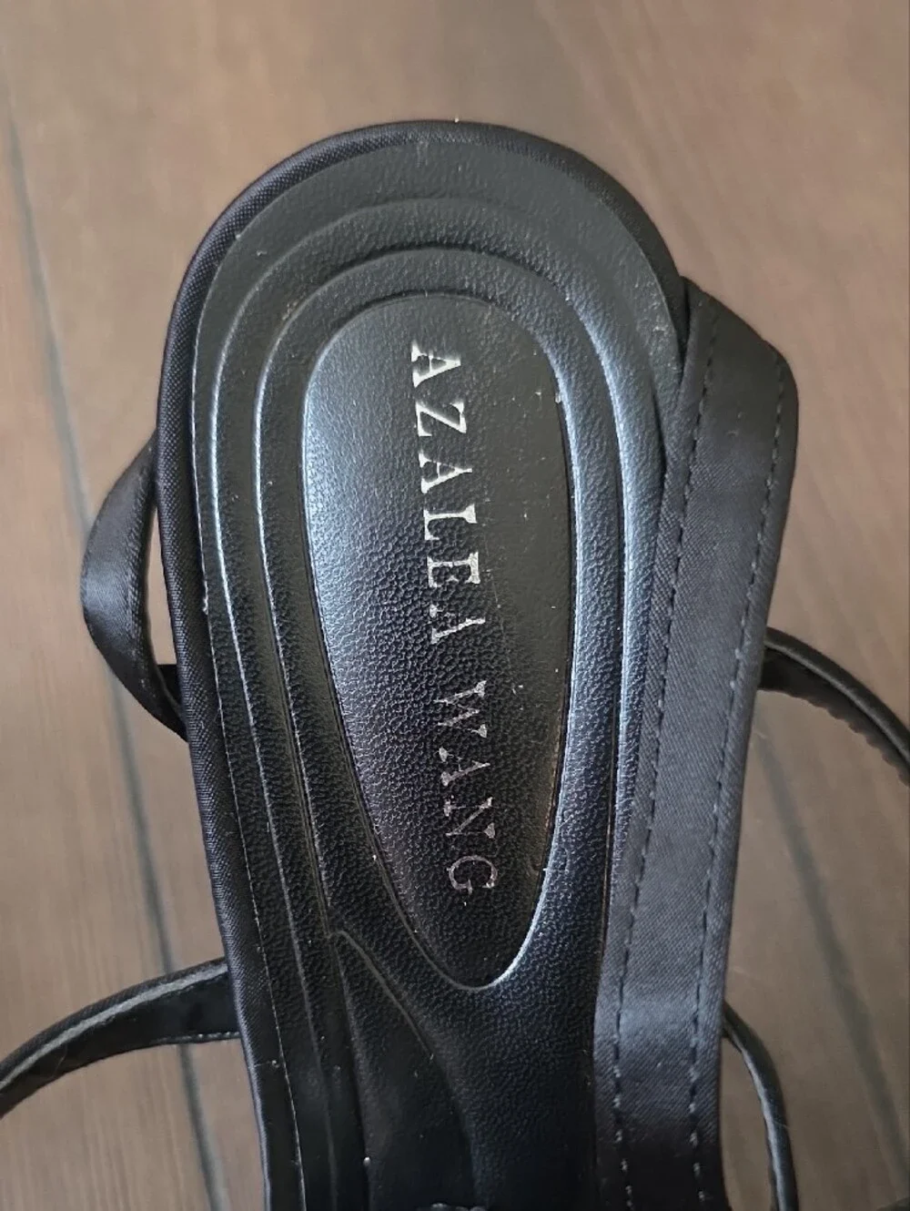 Azalea Wang Akira‎ Black Strappy Heels with Crystal Embellishments